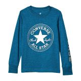 Converse Kids Foil Chuck Patch Long Sleeve Graphic T-Shirt (Little Kids)