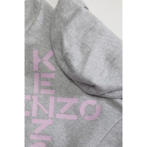겐조 Kenzo Kids Zip-Up Hoodie with Back Cross Logo (Toddleru002FLittle Kids)