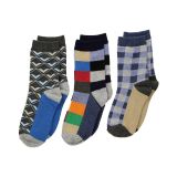 Jefferies Socks Funky Plaid Dress Socks 3-Pack (Toddler/Little Kid/Big Kid)