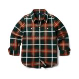 Janie and Jack Brushed Twill Plaid Button-Up (Toddler/Little Kids/Big Kids)