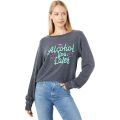 Wildfox Alcohol You Later Call Me Later Brushed Hacci Jersey Sweatshirt