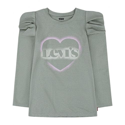리바이스 Levis Kids Puff Sleeve Graphic T-Shirt (Little Kids)