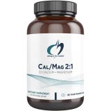 Designs for Health Cal/Mag 2:1  150mg Chelated Magnesium Malate + 300mg Calcium Malate Supplement - Non-GMO, Highly Absorbable Bone Support Nutrients (180 Capsules)