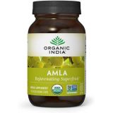 Organic India Amalaki Herbal Vitamin Supplement - Immune Support, Vitamin C, Vegan, Gluten-Free, Kosher, Ayurvedic, Antioxidant, USDA Certified Organic, Non-GMO - 90 Capsules