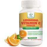 DR. HEALTH Liposomal Vitamin C 1200mg per Serving 180 Veggie Capsules per Bottle High Absorption Vitamin C Pill Supplements Fat Soluble VIT C Powerful Antioxidant with Immune System Support M