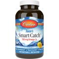 Carlson - Teens Smart Catch, 700 mg Omega-3s, Cognitive Development, Brain Function & Vision Support, Lemon, 180 Softgels