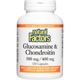 Natural Factors, Glucosamine & Chondroitin, Supports Healthy Joints and Connective Tissue, 120 Capsules
