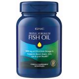 GNC Triple Strength Omega 3 Fish Oil 1000mg, 60 Count, Supports Joint, Skin, Eye, and Heart Health