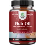 Natures Craft Omega 3 Fish Oil Supplement - EPA DHA Fish Oil Omega 3 Supplement with Immune Booster Brain Vitamins - Burpless Fish Oil 2000 mg for Mood Boost Liver Support and PMS Relief Support