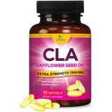 Natures Nutrition CLA Supplements - Active Conjugated Linoleic Acid CLA Pills for Weight Management, Lean Muscle, & Energy Support - CLA Supplement Stimulant Free CLA Vitamins from Non-GMO Safflower