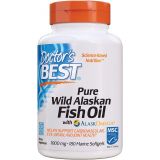 Doctors Best Pure Wild Alaskan Fish Oil with AlaskOmega, Heart, Brain, Mental Wellbeing, Eyes, Non-GMO, Gluten Free, 180 Marine Softgels