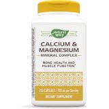 Natures Way Calcium & Magnesium Mineral Complex, 750 mg per serving, 250 Capsules