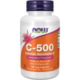 NOW Supplements, Vitamin C-500 Calcium Ascorbate, Antioxidant Protection*, 100 Veg Capsules