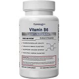 Superior Labs  Best Vitamin B6 Dietary Supplement  50 mg Dosage ,120 Vegetable Capsules Supports Immune System Health  Healthy Brain Function  Cardiovascular Health Support