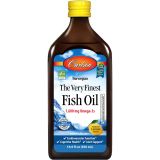 Carlson Labs Very Finest Fish Oil Nutritional Supplement, Lemon, 16.9 Fluid Ounce