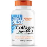 Doctors Best Collagen Types 1 & 3 with Peptan, Non-GMO, Gluten Free, Soy Free, Supports Hair, Skin, Nails, Tendons & Bones, 1000 Mg, 540 Tablets