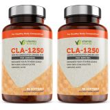 Vitamin Bounty CLA 1250mg - Conjugated Linoleic Acid, CLA Supplements Weight Loss for Women and Men, CLA Pills, CLA Capsules, Non Stimulating & Premium Quality - 90 Softgels, 2 Pac
