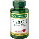 Natures Bounty Nature’s Bounty Fish Oil, 1200mg, 360mg of Omega-3, 60 Odorless Softgels (Packaging May Vary)
