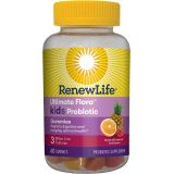 Renew Life Probiotic for Kids, 3 Billion CFU Probiotic Gummies, Supports Digestive and Optimal Health, Dairy & Soy Free, Fruit Flavor, 60 Gummies