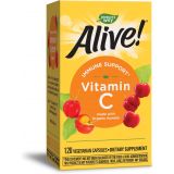 Natures Way Alive! Fruit Source Vitamin C, Made with Organic Acerola, 120 Count