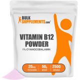 BULKSUPPLEMENTS.COM Vitamin B12 Powder (Cyanocobalamin) - Vitamin B Supplements for Energy Production and Nerve Health - 20 mg (1% Cyanocobalamin) per Serving (50 Grams - 1.8 oz)