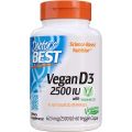 Doctors Best Vitamin D3 2500IU with Vitashine D3, Non-GMO, Vegan, Gluten & Soy Free, Regulates Immune Function, Supports Healthy Bones, 60 Count