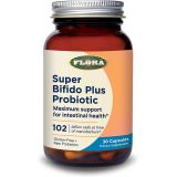 Flora Udos Choice Super Bifido Plus 102 Billion CFU - Raw Probiotics for Men & Women with , Digestive Health Support, Bifidobacterium, Lactobacillus - 30 Veg Capsules
