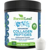 ForestLeaf Advanced Hydrolyzed Collagen Peptides - Unflavored Protein Powder - Mixes Into Drinks and Food - Pasture Raised, Grass Fed - for Paleo and Keto; Joints and Bones - 41 Servings Coll