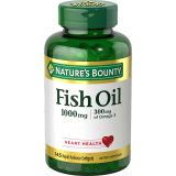 Natures Bounty Nature’s Bounty Fish Oil, Supports Heart Health, 1000mg, Rapid Release Softgels, 145 Ct