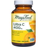 MegaFood Ultra C-400 mg - Immune Support and Support for Cellular Health with 400mg Vitamin C Plus Real Food - Non-GMO, Gluten-Free, Vegan, and Made Without Dairy or Soy - 90 Tabs
