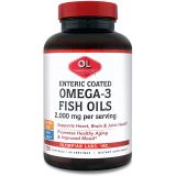 Olympian Labs Enteric Coated Omega 3 Fish Oils, 2000 mg per serving/ 60 servings, 120 Softgels