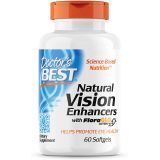 Doctors Best Natural Vision Enhancers Wtih Floraglo Lutein Non-GMO, Gluten Free 60 Softgels, White , Natural