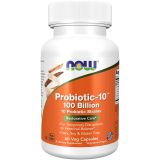 NOW Supplements, Probiotic-10, 100 Billion, with 10 Probiotic Strains,Dairy, Soy and Gluten Free, Strain Verified, 60 Veg Capsules