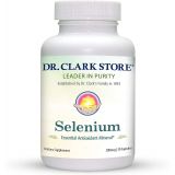 Dr Clark Dr. Clark Selenium Supplement 200 Mcg - Dietary Capsules with Essential Antioxidant Mineral - Improves Thyroid Function, Immune Support - 50 Capsules