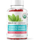 Zenwise Health Zenwise Probiotics for Women Organic Chewable Gummies - Promotes Urinary Tract, Feminine, Digestive Gut, and Immune Health - Constipation, Bloating, and Gas Relief, Vegan Probiotic