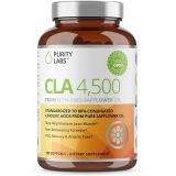 Purity Labs CLA 4500MG - Non-GMO Safflower Oil - Supports Energy, Heart Health, and Muscle Health - 180 Soft gels