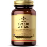 Solgar Vegetarian CoQ-10 200 mg, 60 Vegetable Capsules - Heart Healthy, Protective Antioxidant - Coenzyme Q10 (CoQ-10) Supplement - Vegan, Gluten Free, Dairy Free, Kosher - 60 Serv