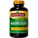 Nature Made Extra-Strength Magnesium 400mg, 180 Dietary Softgels