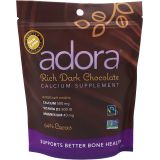 Adora Calcium Supplement Disk, Dark Chocolate, 30 Count - 500 mg