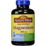 Nature Made High Potency Magnesium 400 mg - 150 Liquid Softgels,(Pack of 2)