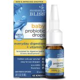 Mommys Bliss Baby Probiotic Drops + Vitamin D - Gas, Constipation, Colic Symptom Relief - Newborns and Up - Natural, Flavorless, Unflavored, 0.34 Fl Oz (BAB05563)