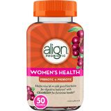 Align Womens Health, Prebiotic + Probiotic, with Cranberry for Feminine Health, Help Nourish & Add Good Bacteria for Digestive Health, 50 Gummies