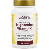 BeShiny Vitamin C Complex 1000 mg Tablets for Skin Lightening Brightening Antioxidant with Rose Hips and Bioflavinoids Immune Support Supplement Healthy Aging Builds Energy and Overall Wel