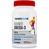 PEREGRUNE Runner Omega-3 Fish Oil Supplement 5X EPA & DHA Heart Health & Joint Support for Runners Enteric Coated, Burpless