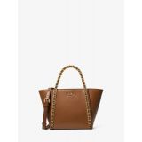MICHAEL Michael Kors Westley Small Pebbled Leather Chain-Link Tote Bag
