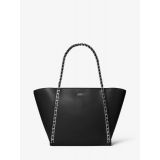 MICHAEL Michael Kors Westley Large Pebbled Leather Chain-Link Tote Bag
