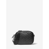Michael Kors Mens Hudson Logo Embossed Leather Crossbody Bag