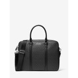 Michael Kors Mens Hudson Logo and Leather Briefcase