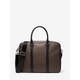 Michael Kors Mens Hudson Logo and Leather Briefcase