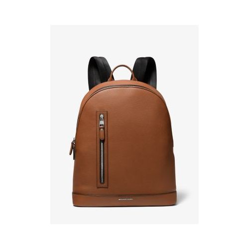 마이클코어스 Michael Kors Mens Hudson Slim Logo Embossed Leather Backpack